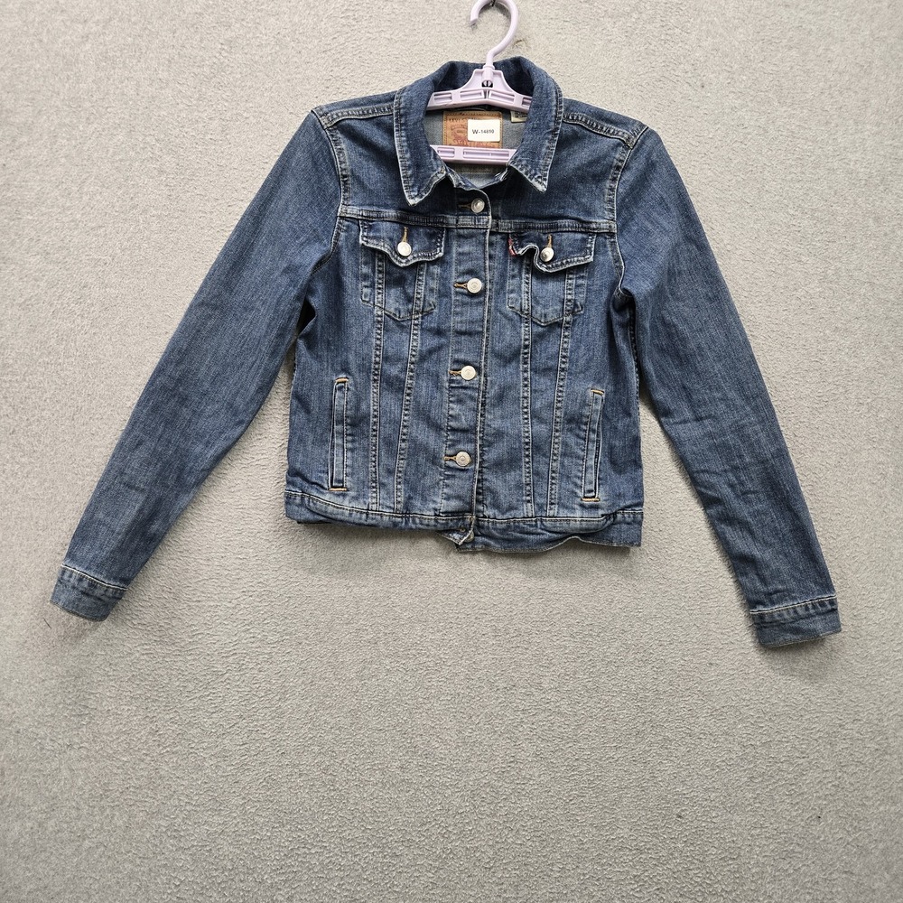 Levi's Women Jacket M Blue Denim Original‎ Trucker